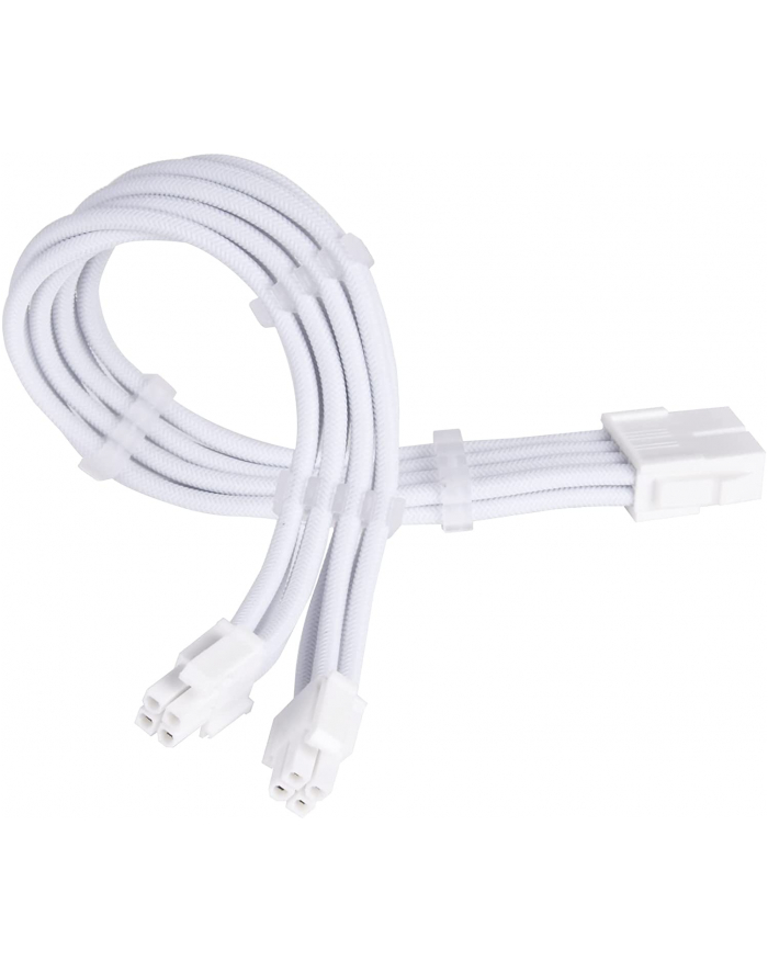 Kabel sieciowy SST-PP07E-EPS8W-V2, EPS 12V 8pin (4+4) (biały, 30cm)