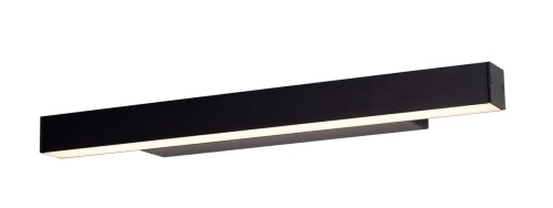 Maxlight Ścienna LAMPA kinkiet LINEAR W0264 prostokątna OPRAWA metalowa LED 18W 4000K belka do łazienki IP44 czarna W0264
