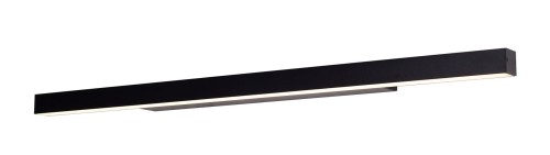Maxlight Łazienkowa LAMPA kinkiet LINEAR W0266 prostokątna OPRAWA ścienna LED 36W 4000K metalowa IP44 czarna W0266
