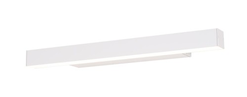 Maxlight Łazienkowa LAMPA ścienna LINEAR W0263 metalowa OPRAWA kinkiet LED 18W 4000K prostokątny IP44 biały W0263