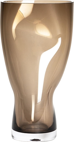Wazon pogięty Squeeze 23 cm brązowy