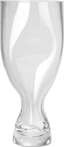 Wazon pogięty Squeeze 34 cm transparentny