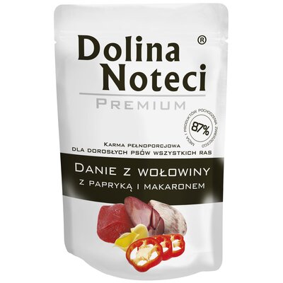 Dolina Noteci Premium Danie wołowina z papryką i makaronem 100 g