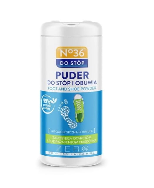No36 Puder do stóp i obuwia dezodorujący z naturalnymi składnikami 35g