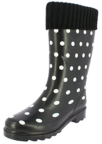 Beck Damskie kalosze Dots, czarny - czarny - 42 EU