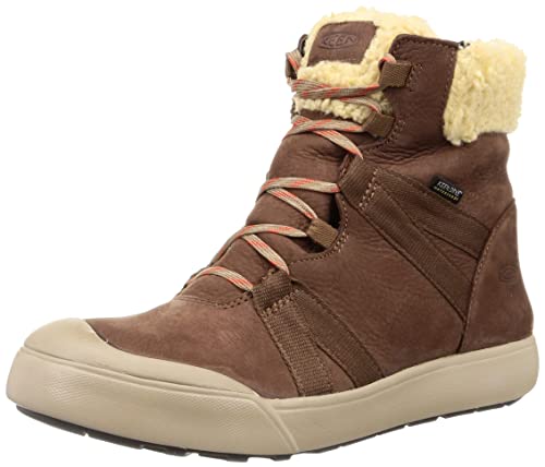 KEEN Damskie buty zimowe Elle wodoodporne kostki, kasztan/czerwona glina, 2,5 UK