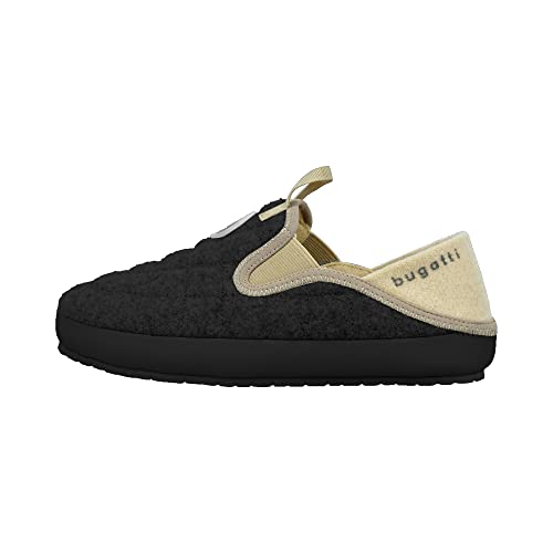 Elwin Shoes Damskie kapcie Merlin, ciemnoszare/jasnoszare, 39 EU, ciemnoszary, jasnoszary., 39 eu