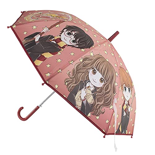 CERDÁ LIFE'S LITTLE MOMENTS - Automatyczny parasol dla dzieci Harry Potter - Oficjalna licencja Warner Bros, Kreskówka, Kolor Czerwony, Jeden rozmiar (2400000619)