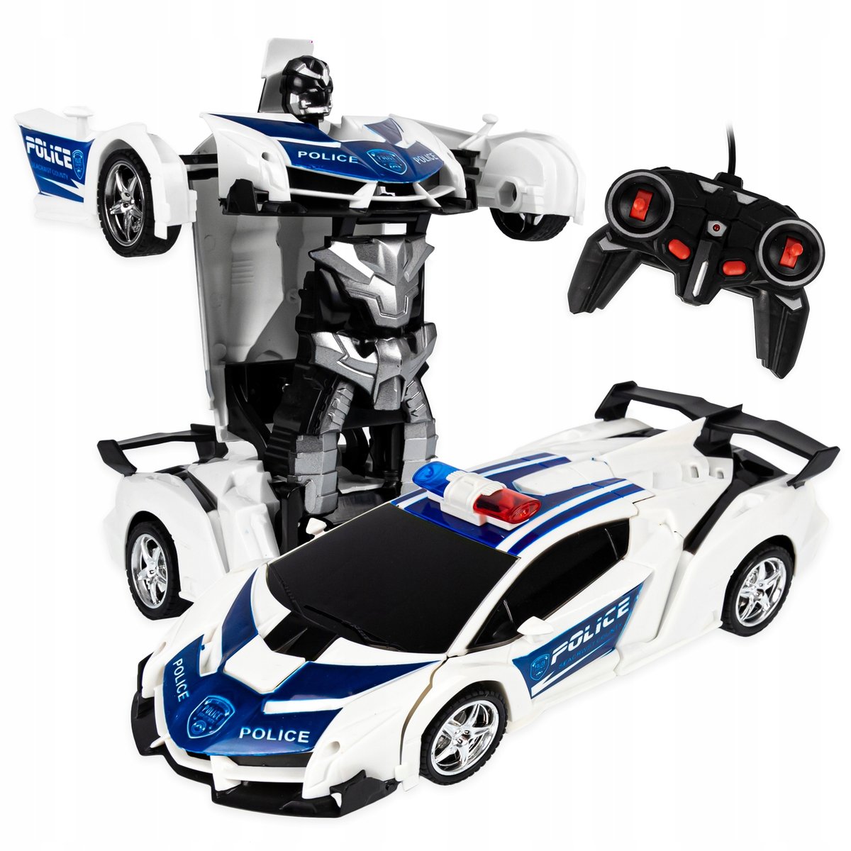 Sterowany Radiowóz Policyjny Robot Policja Auto