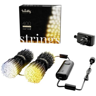 TWINKLY Łańcuch świetny Twinkly CCT czarny 400-pkt. 32m