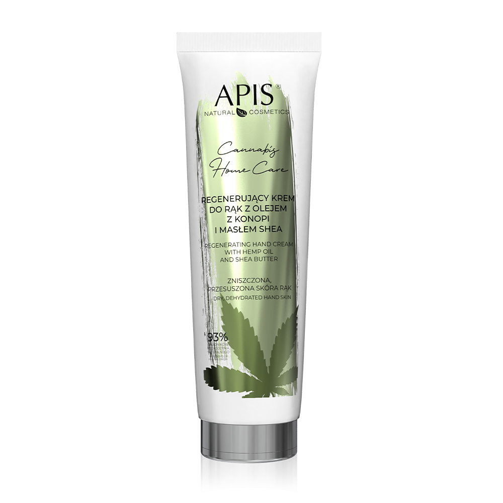 Apis Cannabis Home Care Regenerujący krem do rąk z olejem z konopi i masłem shea 100ml