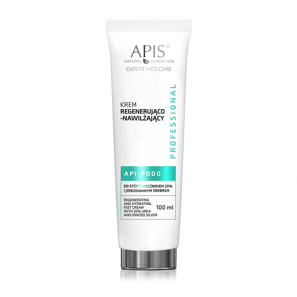 Apis Professional Krem regenerująco-nawilżający do stóp z mocznikiem 20% i jonizowanym srebrem API-PODO 100 ml