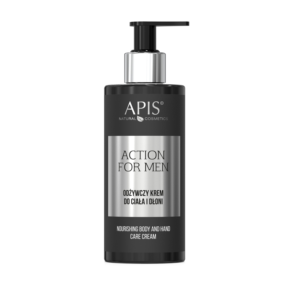 APIS Action for Men - Odżywczy krem do ciała i dłoni 300ml