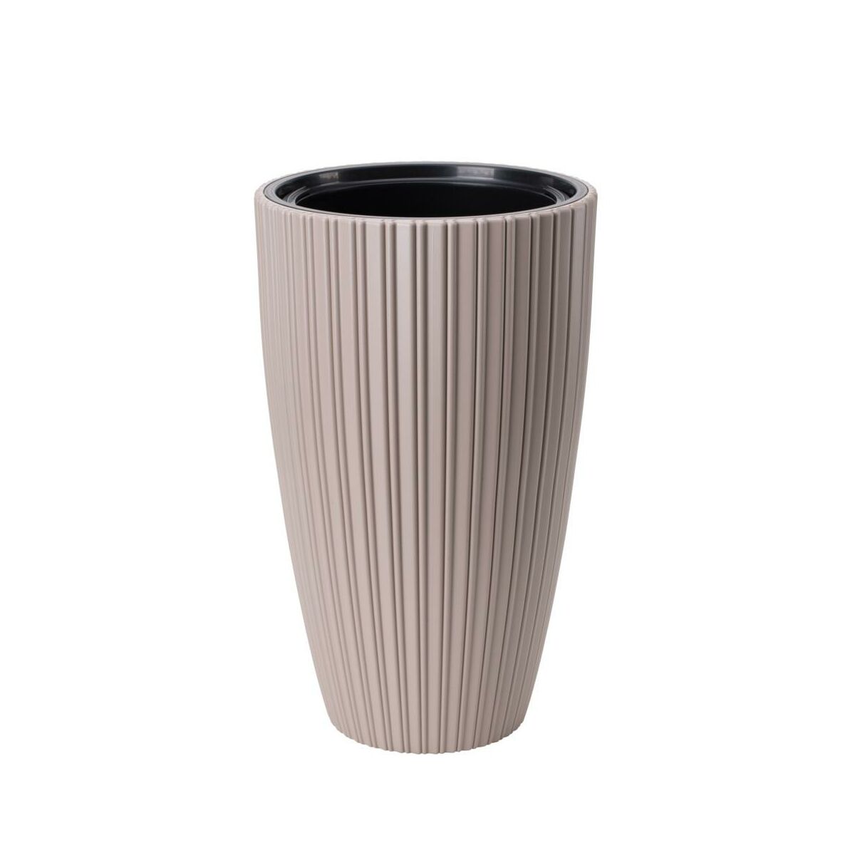 Donica wysoka Mika Slim śr.30 cm szaro-beżowa Form-Plastic