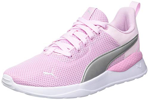 PUMA Anzarun Lite Jr, Trampki dziecięce, Różowa pani Puma srebrna, 37 EU
