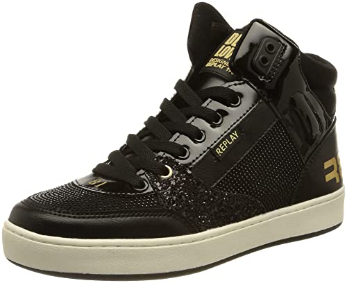 Replay Cobra sneakersy dla chłopców i dziewczynek, 003BLACK, 28 EU