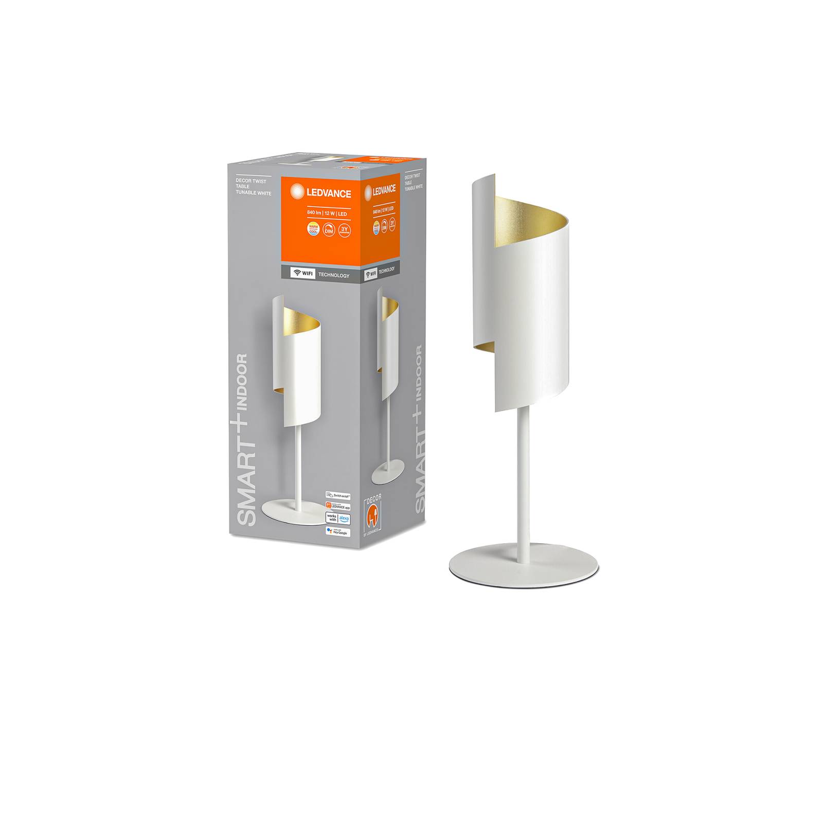 LEDVANCE SMART+ WiFi Decor Twist stołowa biała