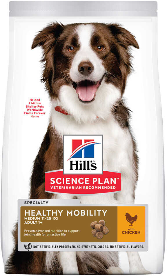 Hills Science Plan Science Plan Adult 1+ Healthy Mobility Medium, z kurczakiem - 2 x 14 kg