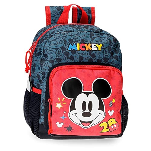 Disney Mickey Get Moving Plecak przedszkolny Adaptacyjny na wózek Wielobarwny 6,44L Poliester 23x28x10 cms, Wielobarwny, Plecak przedszkolny dostosowany do wózka