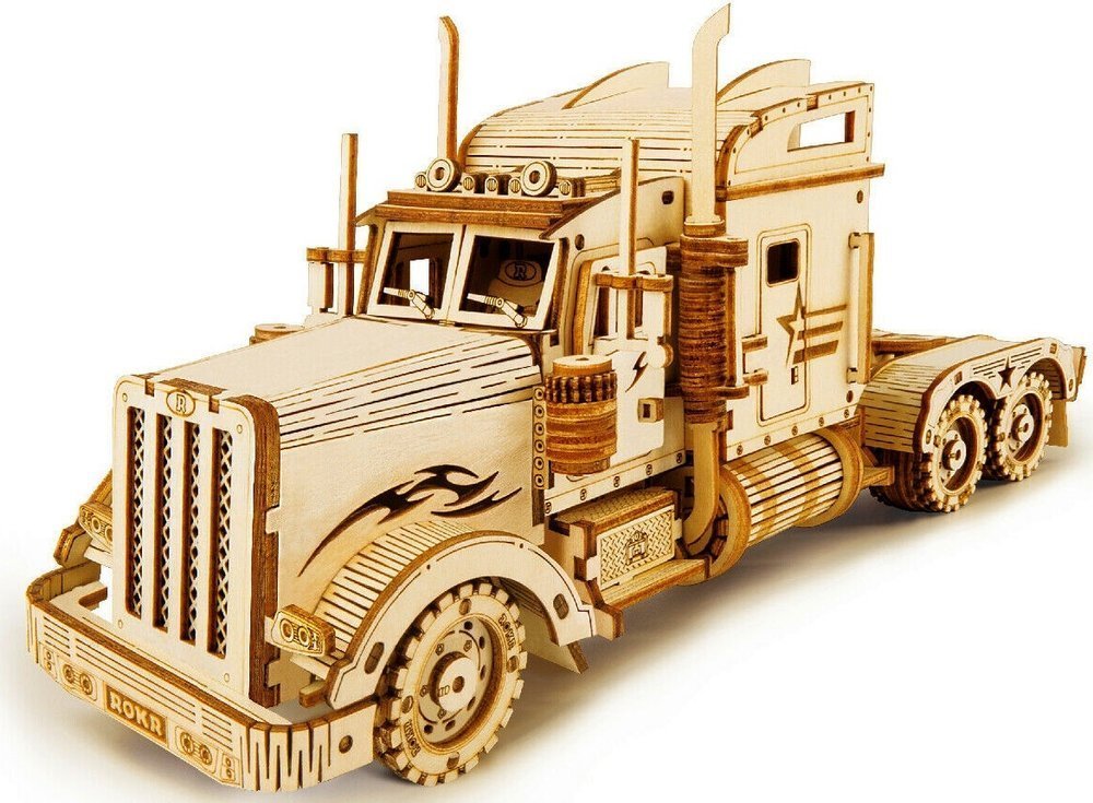 Robotime Ciężarówka Puzzle 3D Drewno Kreatywne