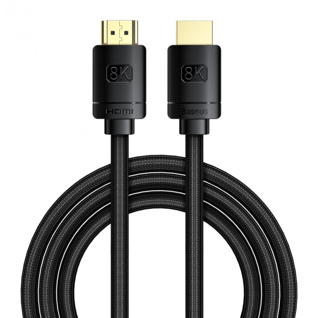 HDMI 2.1 Baseus High Definition Series, 8K 60Hz, 3D, HDR, 48Gbps, 3m (czarny)