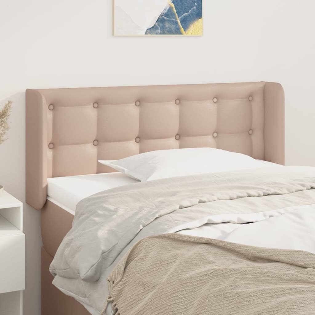 Lumarko Zagłówek uszak, cappuccino, 103x16x78/88 cm, sztuczna skóra!