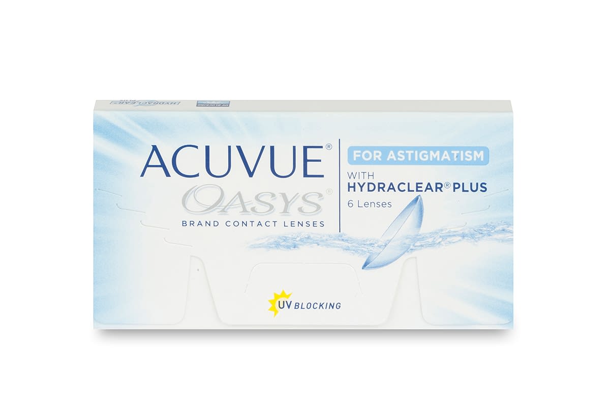 Johnson & Johnson Acuvue Oasys for Astigmatism 6 szt. Soczewki dwutygodniowe (0.00 dpt, Cyl. -1.75, Axis 50 & BC 8.6), z ochroną UV