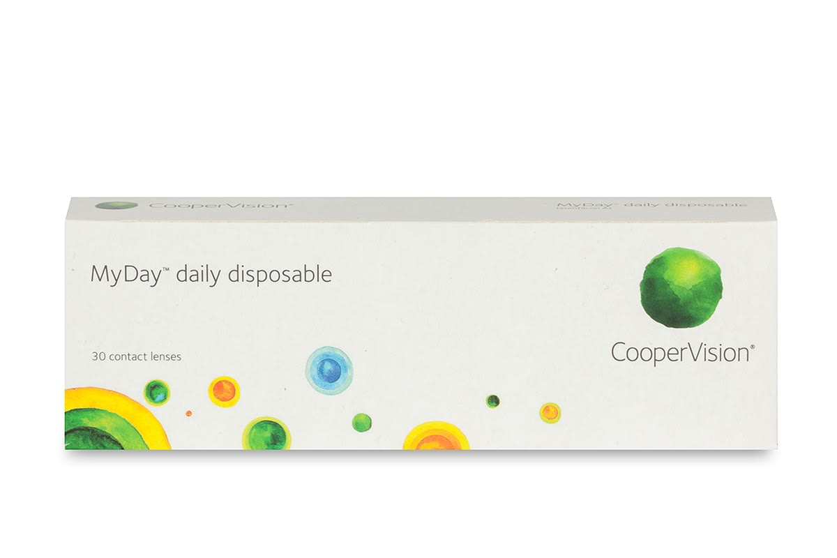 CooperVision MyDay 30 szt. Soczewki jednodniowe (-8.00 dpt & BC 8.4), z ochroną UV