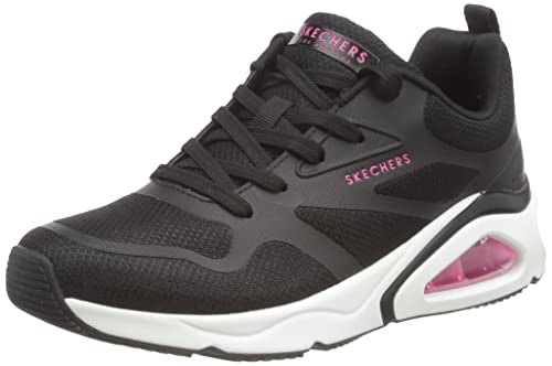 Skechers Damskie sneakersy TRES-AIR, czarne Hot Melt/Mesh, 3 UK, Czarna siatka topliwa, 36 EU