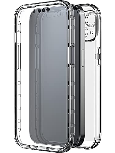 Black Rock - Etui przezroczyste 360 stopni pasuje do Apple iPhone 14 I etui na telefon, ochrona przed zadrapaniami, TPU (przezroczyste)
