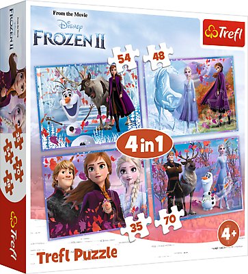 Trefl Puzzle 4w1 Podróż w nieznane