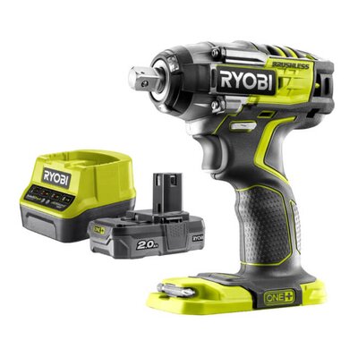 Klucz udarowy RYOBI R18IW7-0 + Akumulator RYOBI ONE+ RC18120-120 2Ah 18V + ładowarka