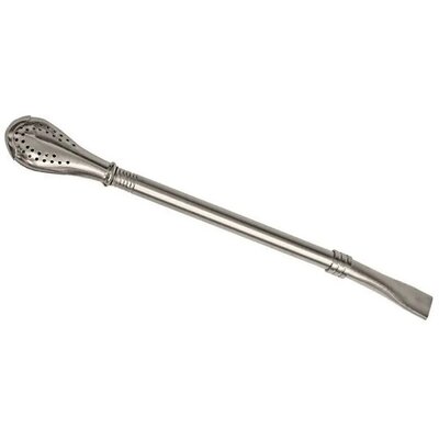 Green ORGANIC MATE BOMBILLA NIERDZEWNA ŁYŻECZKOWA SORTIJA 19 cm ORGANIC MATE