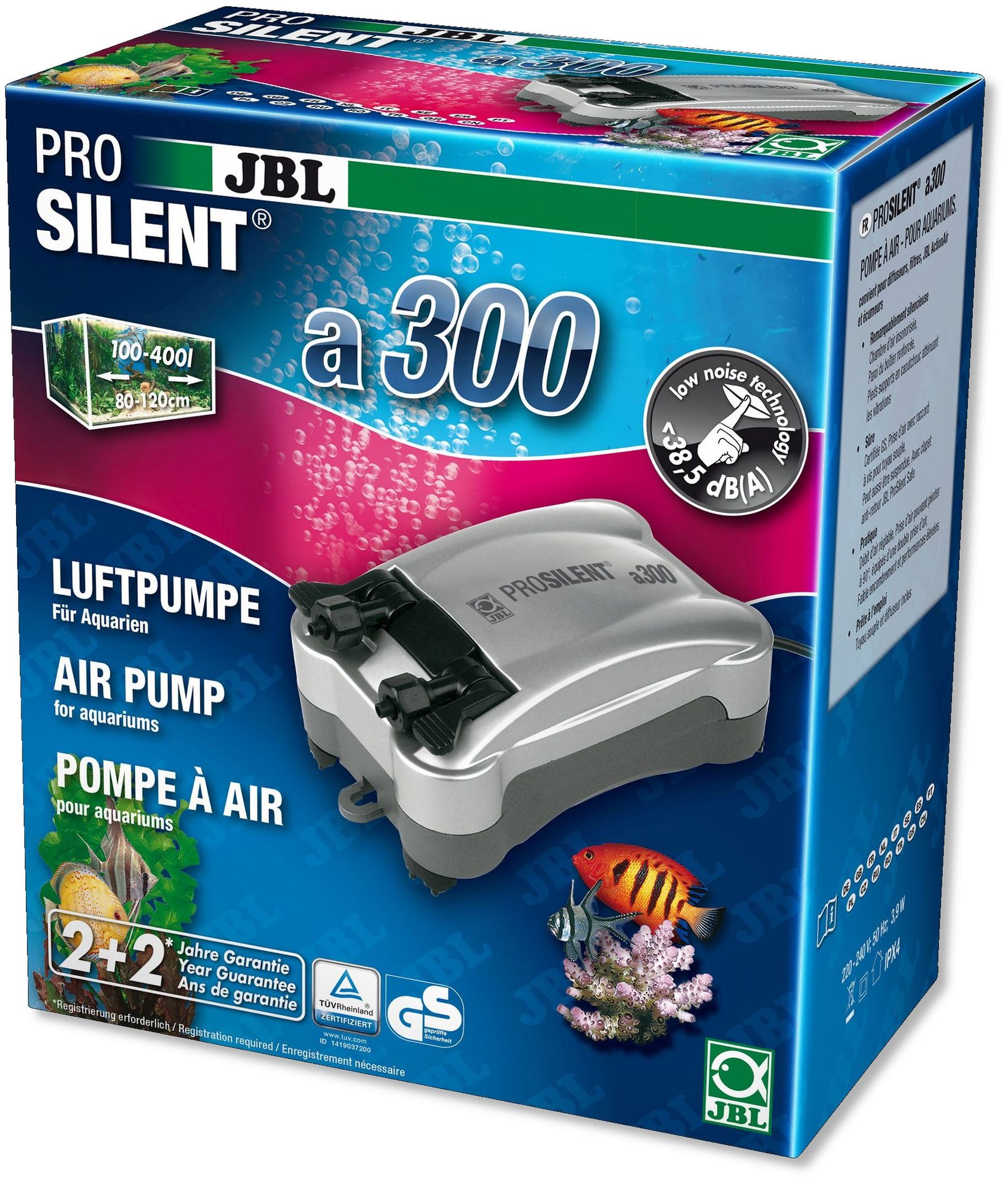 JBL ProSilent A300 pompka powietrza do akwarium 100 - 400 L