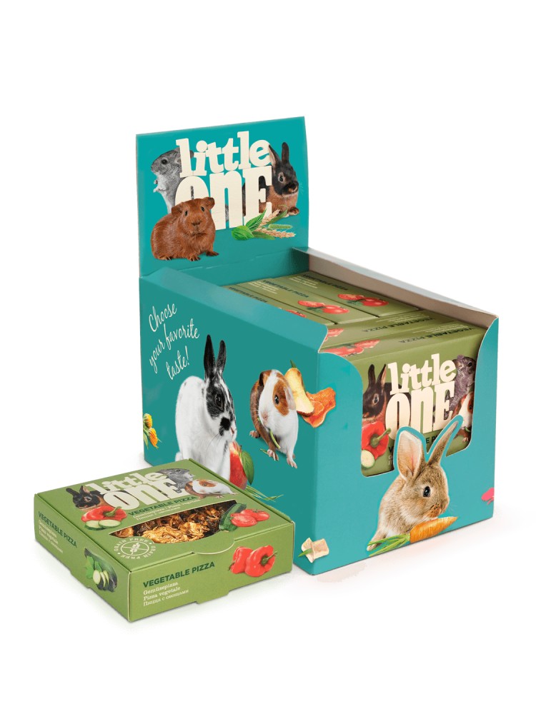 Little One Warzywna Pizza 55g przysmak dla gryzoni i królików