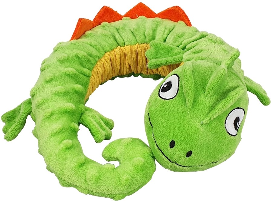 Nobby Kameleon zwinięty 25cm zielony pluszak dla psa