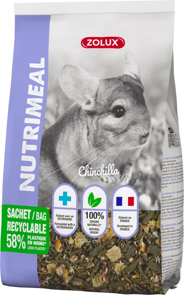 Zolux Mieszanka NUTRIMEAL 3 dla szynszyli 2,5 kg