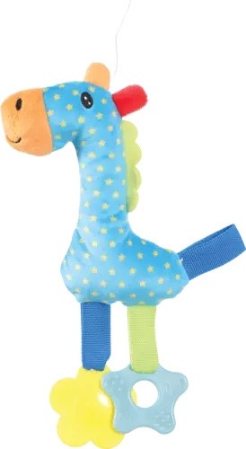 Zolux RIO pluszowa żyrafa niebieska dla szczeniaka 27 cm