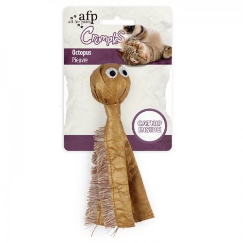 AFP Szeleszcząca ośmiornica zabawka z kocimiętką dla kota 15cm