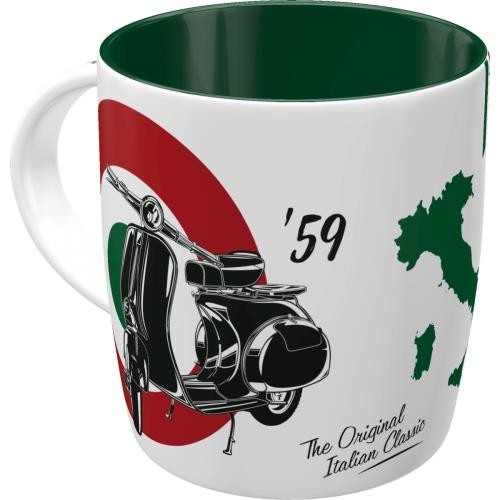 Retro Kubek Ceramiczny Vespa-The Italian Classic 340 ml