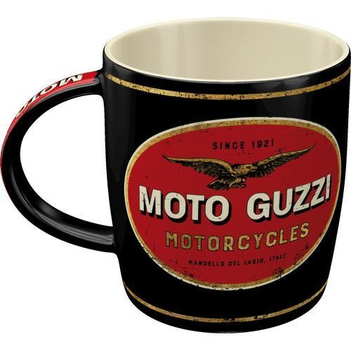 Retro Kubek Ceramiczny Guzzi Logo Motorcycles 340 ml