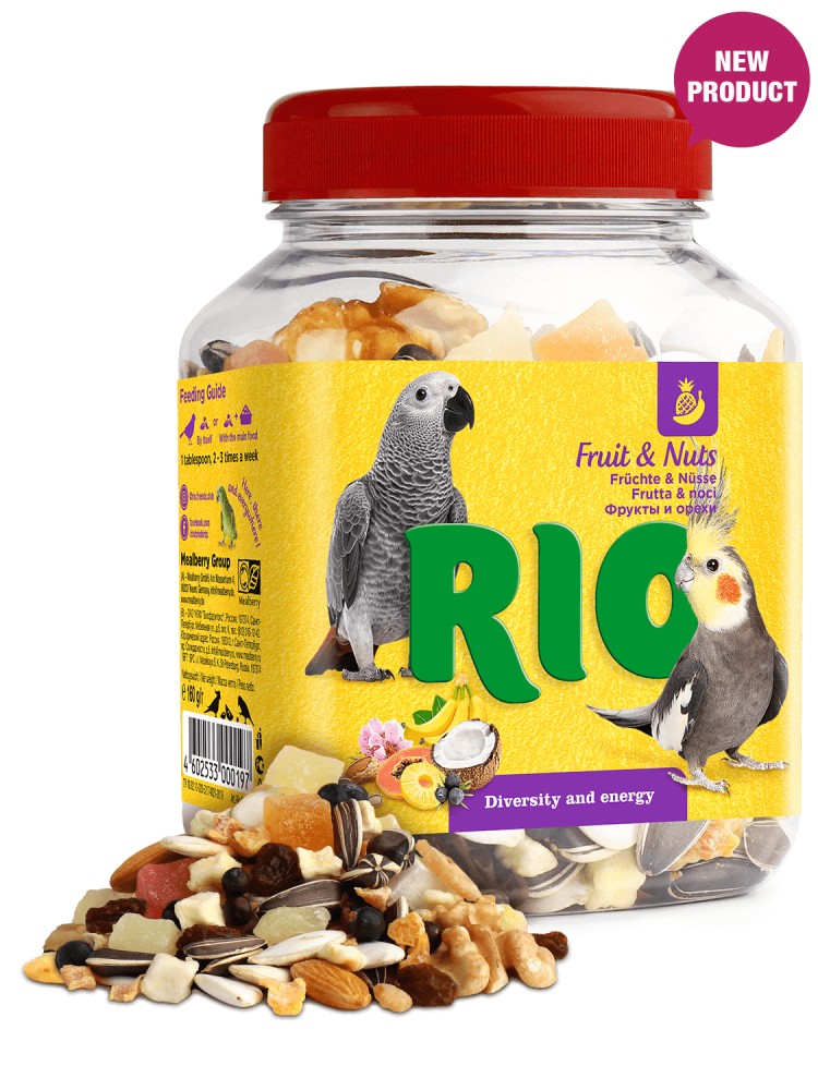 RIO Mix owoców i orzechów dla papużek i papug 240g