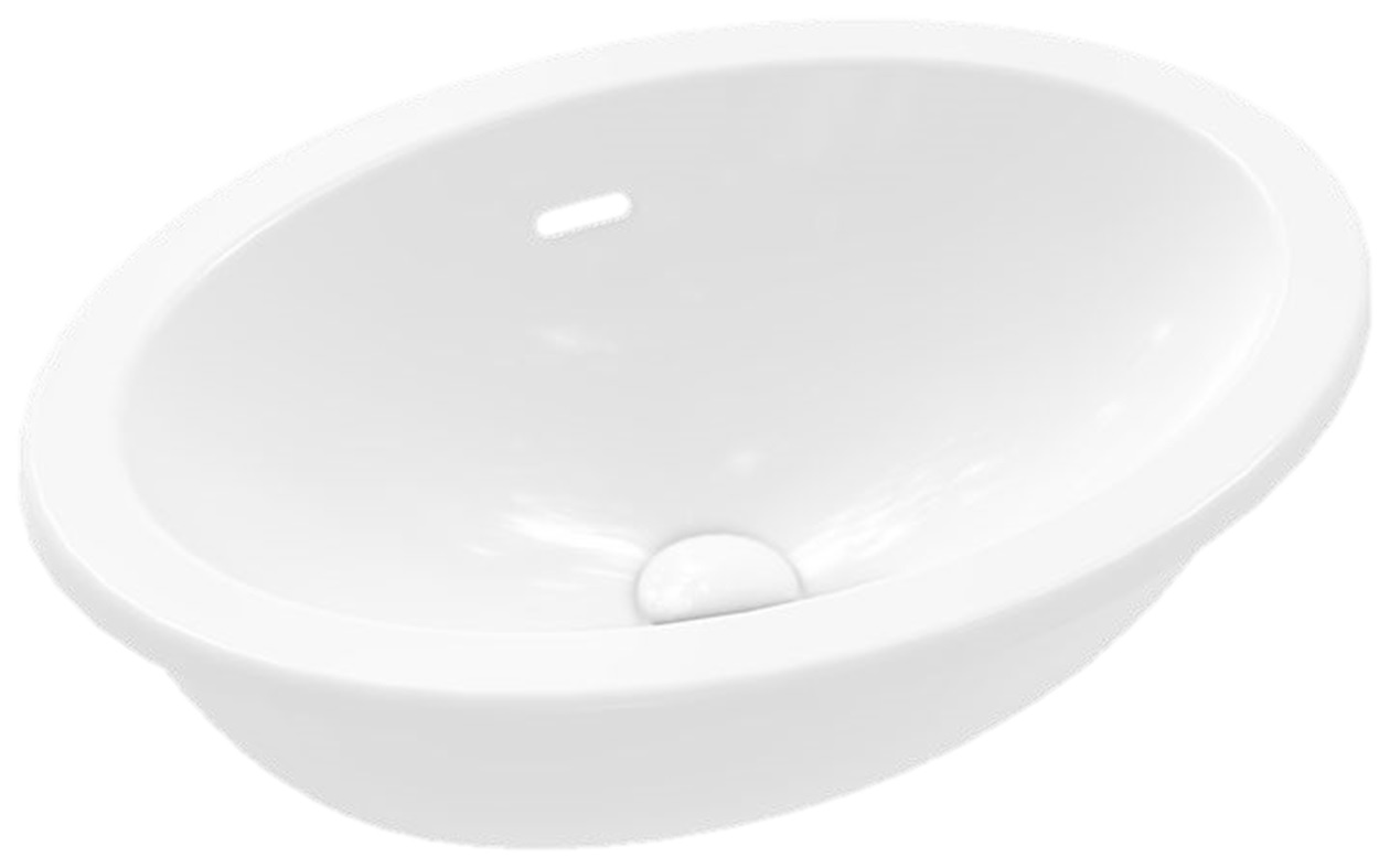 Villeroy & Boch Loop & Friends Umywalka podblatowa 48,5x32,5 cm z przelewem z powłoką CeramicPlus weiss alpin 4A5400R1