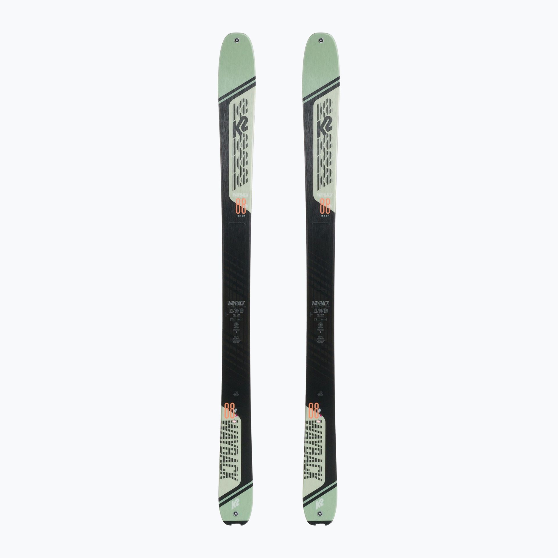 Narty skiturowe damskie K2 Wayback 88 W szaro-beżowe 10G0601.101.1 153160 cm