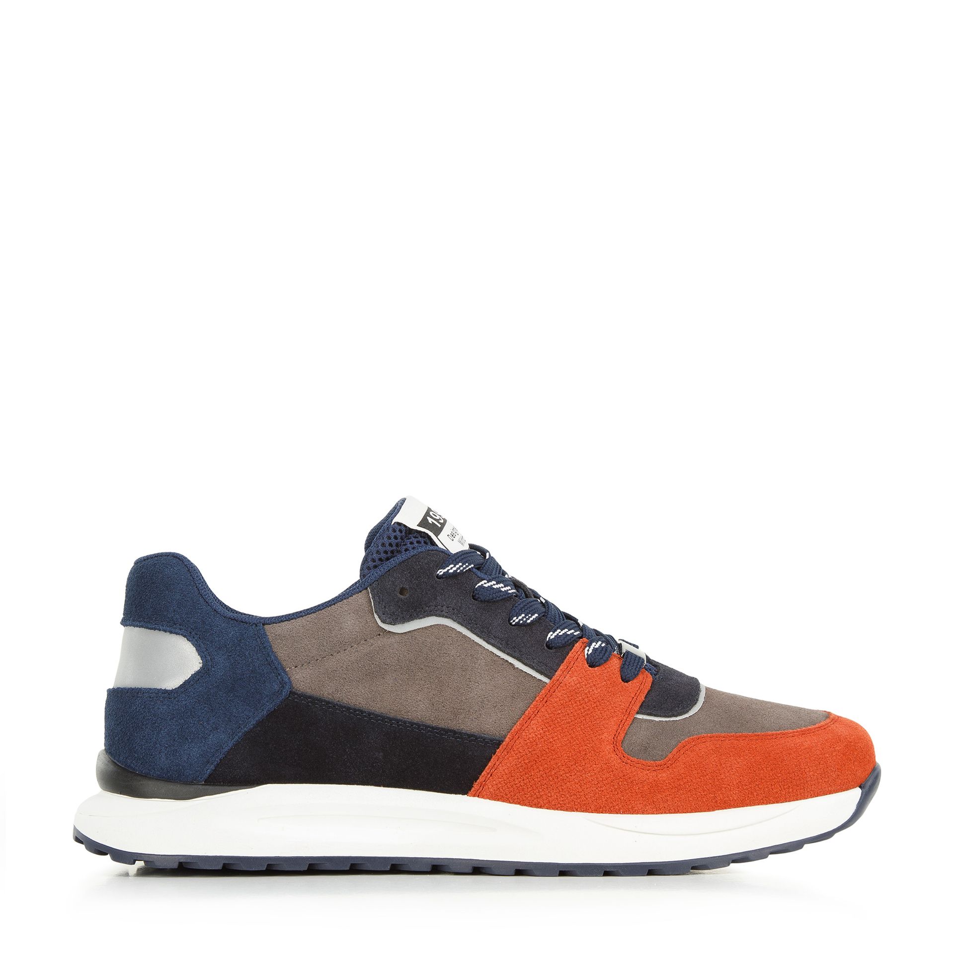 Męskie sneakersy z odblaskową wstawką