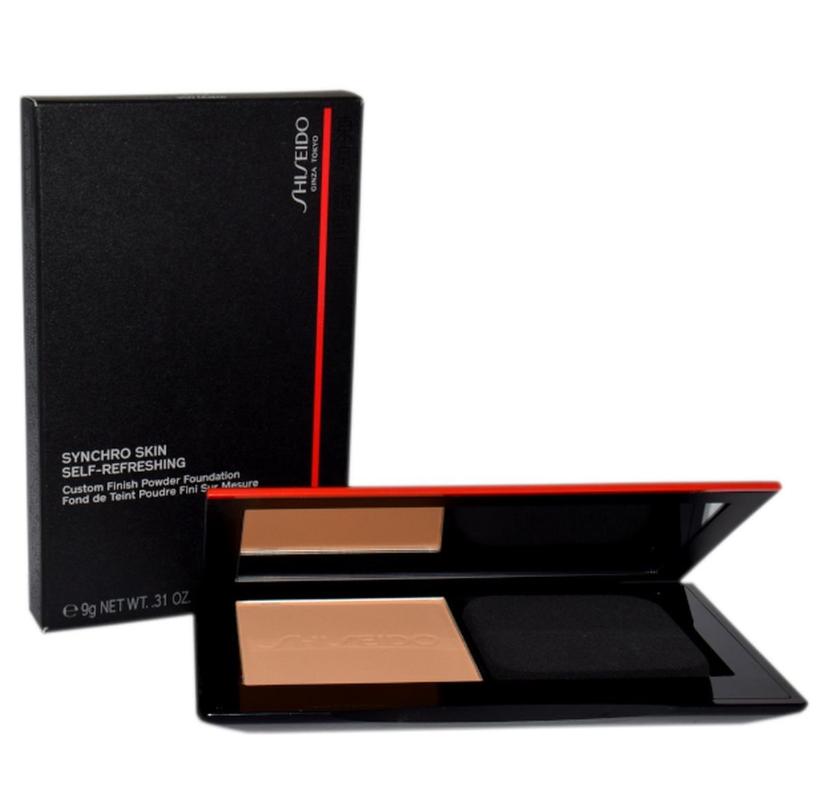 Shiseido Synchro Skin Self-Refreshing Custom Finish Powder Foundation podkład w pudrze odcień 350 9 g