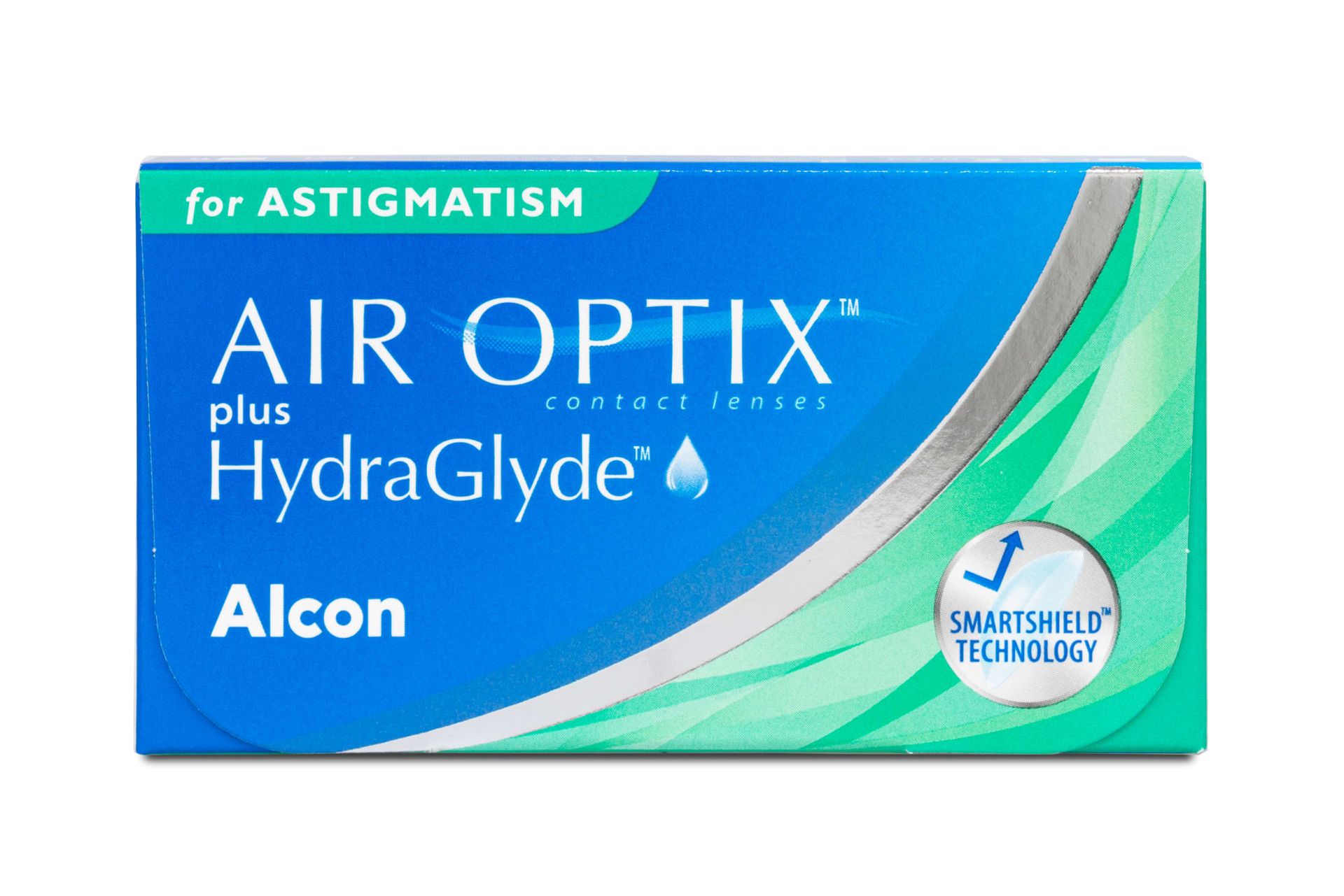 Alcon Air Optix plus HydraGlyde for Astigmatism 3 szt. Soczewki miesięczne (0.25 dpt, Cyl. -0.75, Axis 180 & BC 8.7)