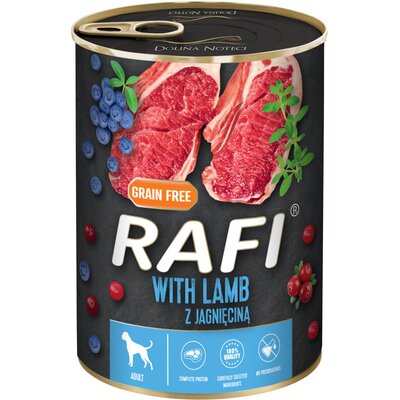 Dolina Noteci RAFI Lamb z jagnięciną 400 g mokra karma dla psa