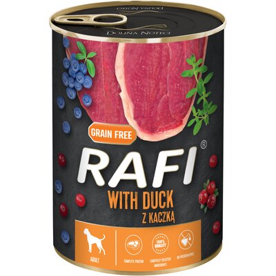 Dolina Noteci RAFI Duck z kaczką 400 g mokra karma dla psa
