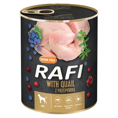 Dolina Noteci RAFI Quail z przepiórką 800 g mokra karma dla psa